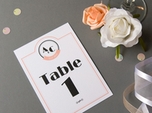 vintage jazz age wedding table number