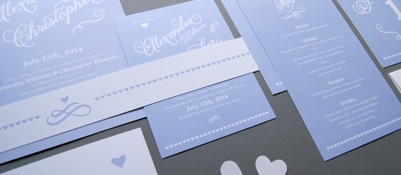 Enchanting classic wedding invitation set